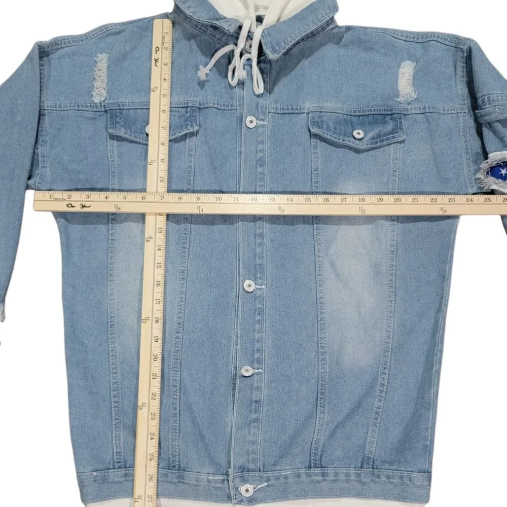 Roffatide Anime My Hero Academia Shoto Todoroki Denim Jacket (Size 2XL) - Picture 11 of 11
